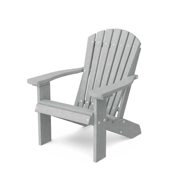 Wildridge Heritage Light Gray Plastic Outdoor Child Adirondack Chair