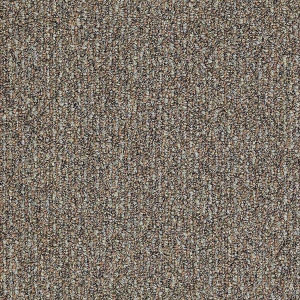 TrafficMaster 8 in. x 8 in. Berber Carpet Sample - Fallbrook - Color Beechnut