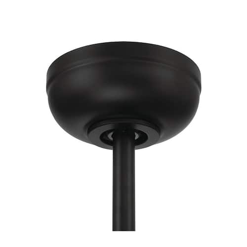 Viva 72 in. Smart Indoor Flat Black/Satin Brass Finish Ceiling Fan Integrated LED w/ Wi-Fi Enabled Remote/Wall Included CRAFTMADE Ceiling Fans With Lights