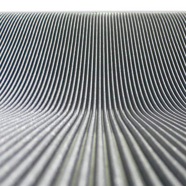 3' Width 1/8" thick Ribbed Rubber Runners Matting Gray Choose Size 