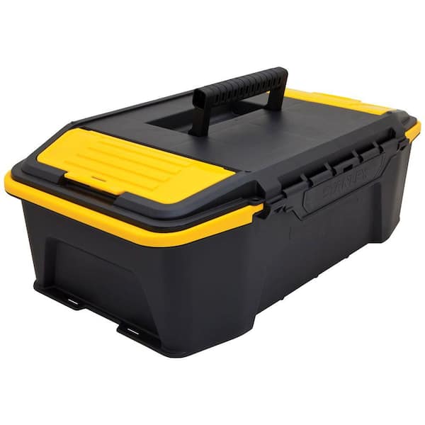 Stanley Click 'N Connect 20 in. Deep 1-Touch Latch Tool Box with Lid Organizers