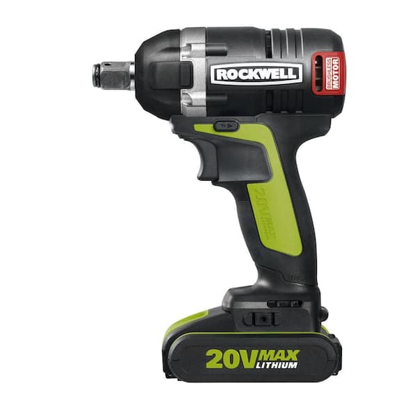 Rockwell 20-Volt Lithium-Ion 1/2 in. Brushless Impact Wrench