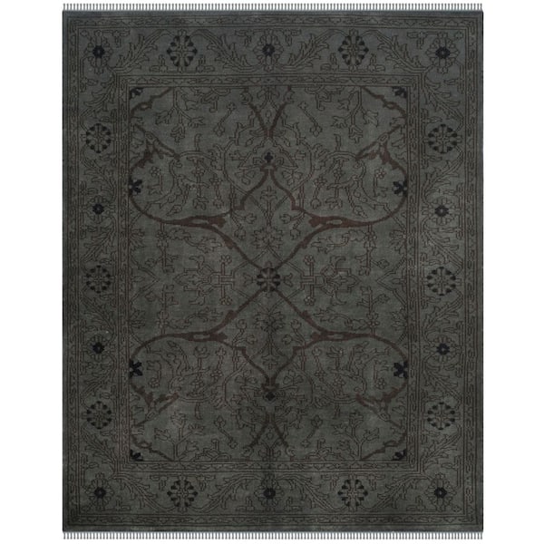 Spice Market 6 ft. x 9 ft. Charcoal Ornate Oriental Area Rug