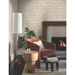 Blush Brushed Ink Matte Non-pasted Non-Woven Paper Wallpaper