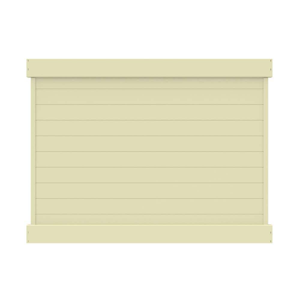 Horizontal 6 ft. H x 8 ft. W Sand Privacy Vinyl Fence Panel (Unassembled) price history on PriceWatchPro