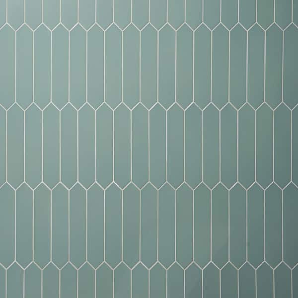 Ivy Hill Tile Axis 2.6 in. x 13 in. Jade Polished Picket