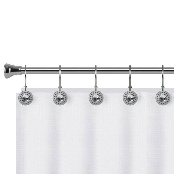 Utopia Alley Chrome Double Shower, Shower Curtain Clips Home Depot