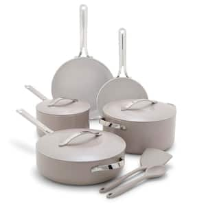 Nova 10-Piece PFAS Free Ceramic Nonstick Cookware Set in Clay