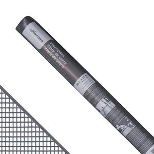 48 in. x 25 ft. Gray Fiberglass Screen Roll for Windows and Door