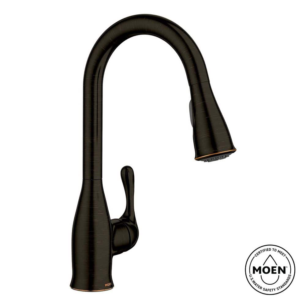 Kaden Single-Handle Pull-Down Sprayer Kitchen Faucet with Reflex and Power Clean in Mediterranean Bronze price history on PriceWatchPro