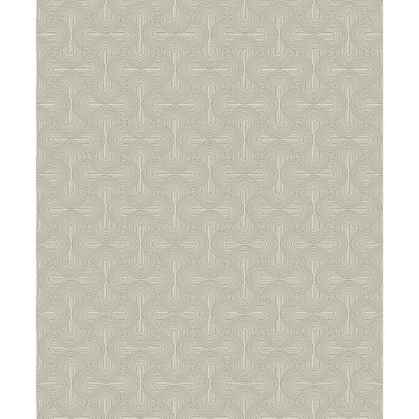 Unbranded Boutique Collection Beige Shimmery Geometric Zen Non-pasted Paper on Non-woven Wallpaper Sample