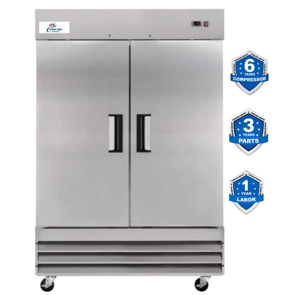 54 in. 48 cu. ft. NSF Auto Defrost Reach In Commercial Freezer in Stainless price history on PriceWatchPro