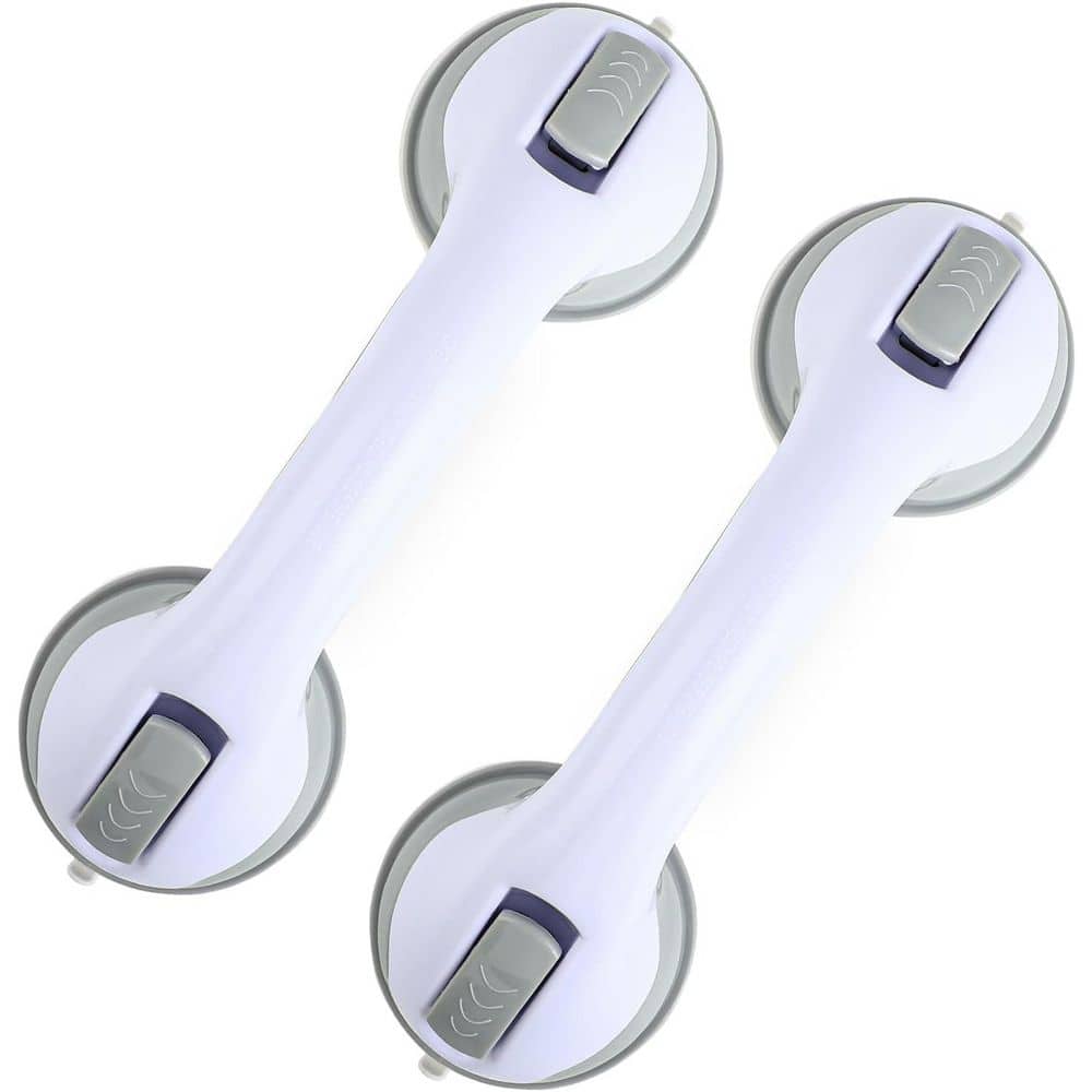 12  in.L x 3.5 in.D Suction Power Shower Bar, Safety Bars for Shower Chair,