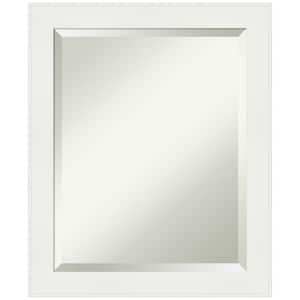 Vanity White Narrow 19.5 in. H x 23.5 in. W Framed Wall Mirror