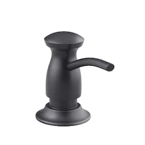 Wall Mounted Soap Dispenser in Transitional Matte Black