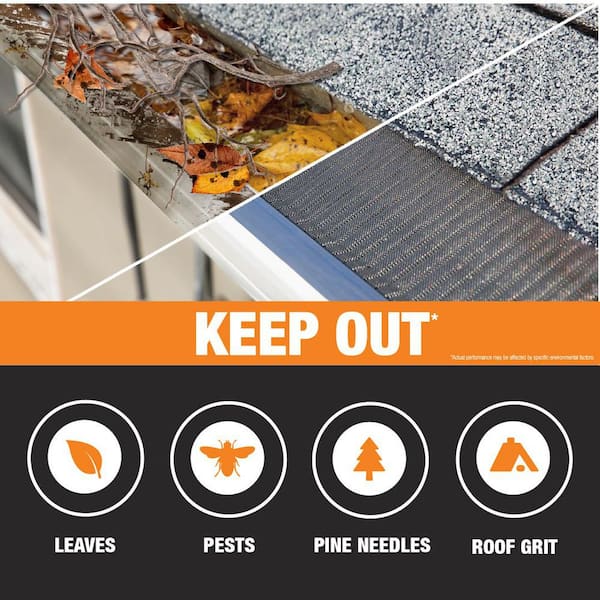 Gutter Guard by Gutterglove - 3 ft. L x 5.5 in. W Stainless Steel Micro-Mesh Gutter Guard (39 ft. Kit - Nominal)