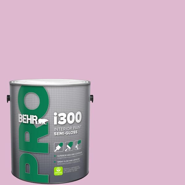 BEHR PRO 1 gal. #M120-3 Pink Wink Semi-Gloss Interior Paint