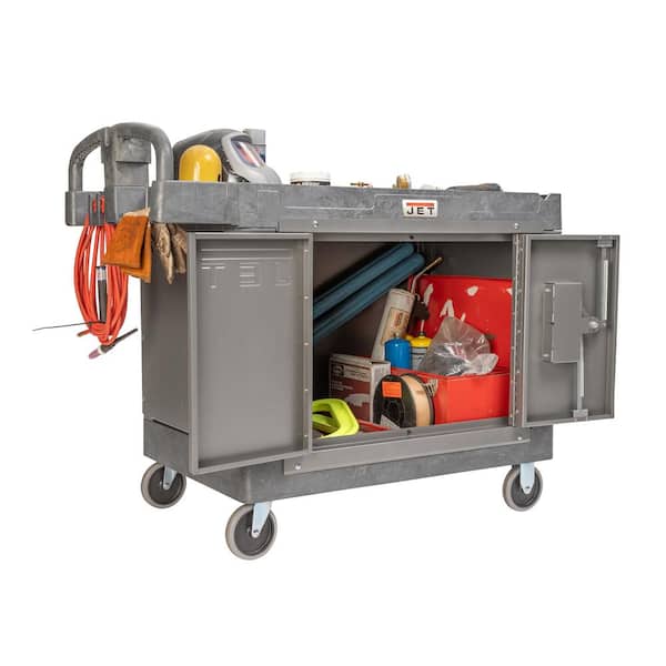 Jet PUC-4325 Resin Utility Cart plus Load-N-Lock Security Cart