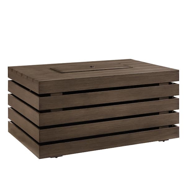 Rectangle Aluminum Propane Outdoor Fire Pit Table