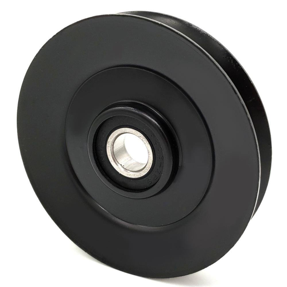 4.5 in. Dia x 17 mm Bore Steel VGroove Idler Pulley