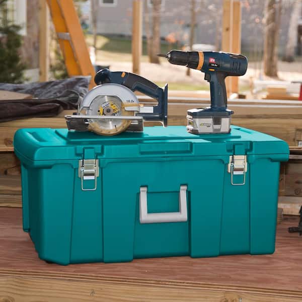 Sterilite 16-Gal. Footlocker Toolbox Container w/Wheels 4 Pack 4 x