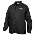 Fire Resistant X-Large Black Cloth Welding Jacket