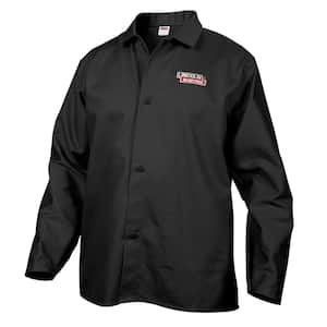 Fire Resistant XX-Large Black Cloth Welding Jacket