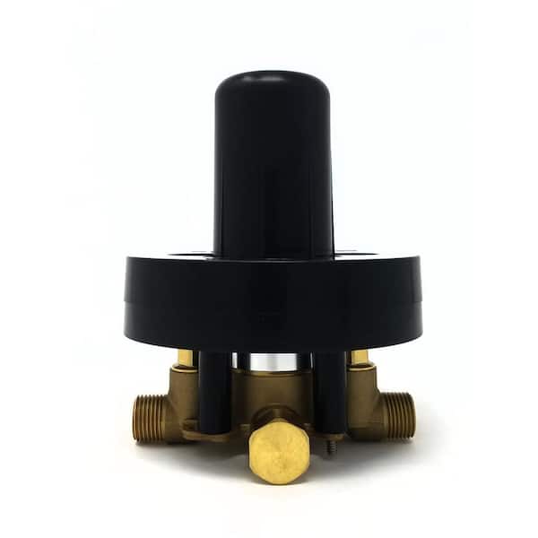 Arts et Metiers Single Handle 3-Spray Regular and Massage Tub and Shower Faucet with Rough-In Valve in Oil Rubbed Bronze Arts et Metiers Single Handle 3-Spray Regular and Massage Tub and Shower Faucet with Rough-In Valve in Oil Rubbed Bronze