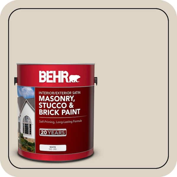 5 gal. #730C-2 Sandstone Cove Satin Interior/Exterior Masonry, Stucco and Brick Paint
