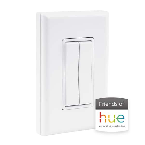 RunLessWire Click for Philips Hue Wireless Dimmer Light Switch