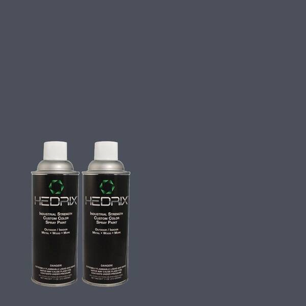 Hedrix 11 oz. Match of 580F-7 December Eve Flat Custom Spray Paint (2-Pack)