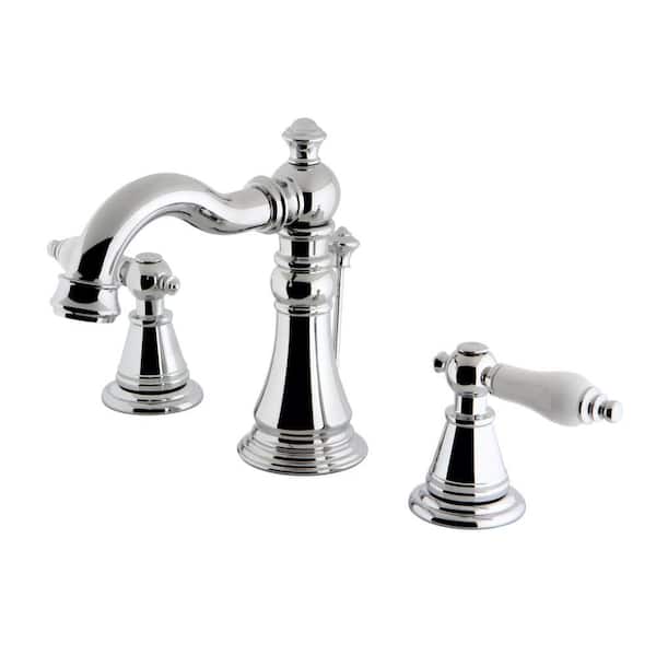 Kingston Brass Classic 8 in. Widespread 2-Handle High-Arc Bathroom Faucet in Polished Chrome