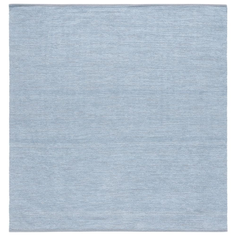 SAFAVIEH Montauk 6 ft. x 6 ft. Blue Modern Solid Square Area Rug ...
