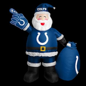 7 ft. Indianapolis Colts Santa Clause Yard Inflatable