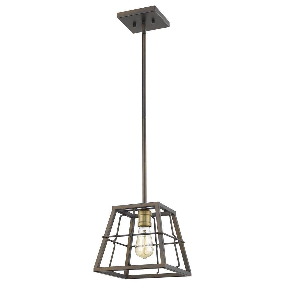100-Watt 1-Light Bronze Pendant Light with Metal, No Bulbs Included price history on PriceWatchPro