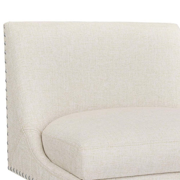 cozyman Zorro 27 in.Linen Fabric Upholstered Swivel Counter