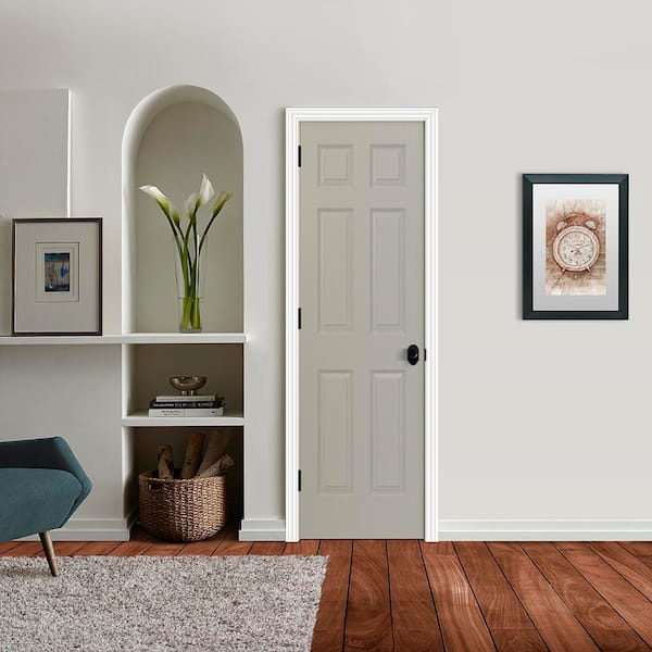 JELD-WEN 24 in. x 80 in. Colonist Vanilla Painted Right-Hand