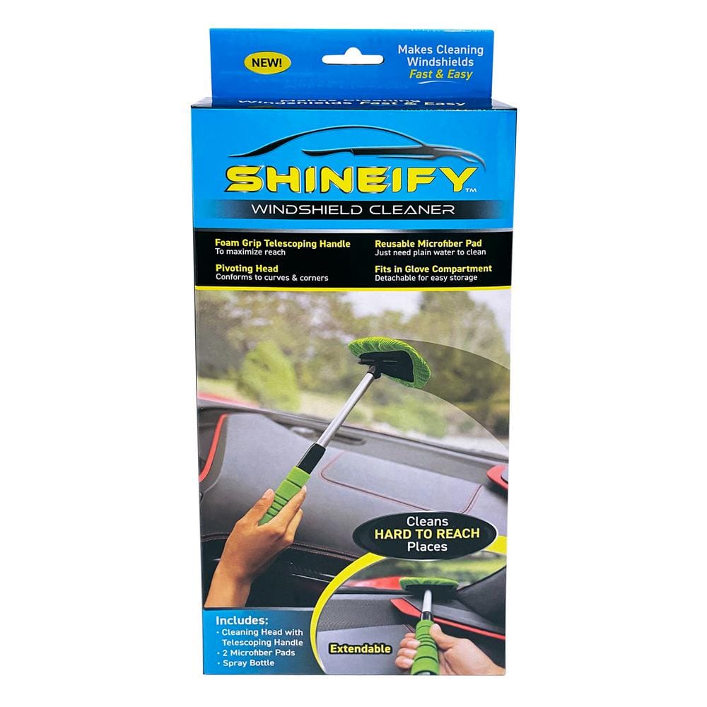 2 Pack Windshield Cleaning Tool Windshield Cleaning Wand Auto Window Cleaner  wit