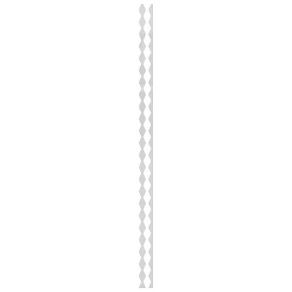 Ekena Millwork Casablanca 0.125 in. T x 0.2 ft. W x 8 ft. L White Acrylic Resin Decorative Wall Paneling 31-Pack