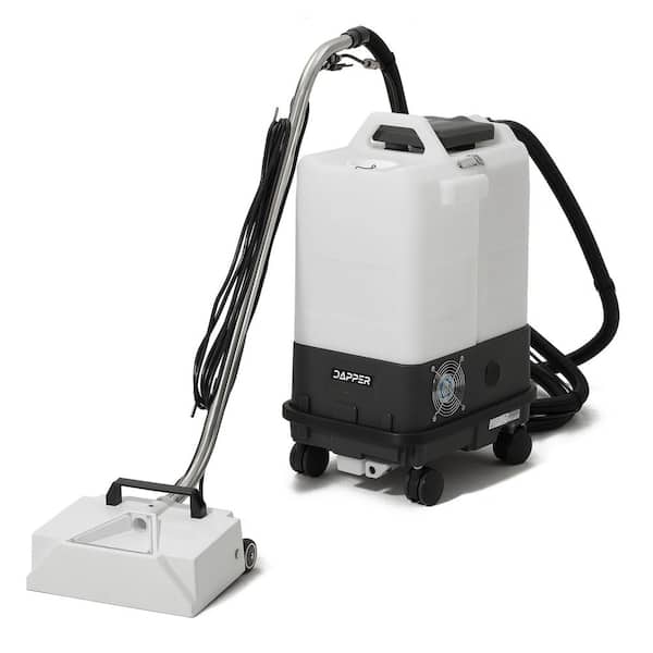 Box and Wand Commercial Upholstery Corded Carpet Cleaner Extractor with Spray and Suction in Grey