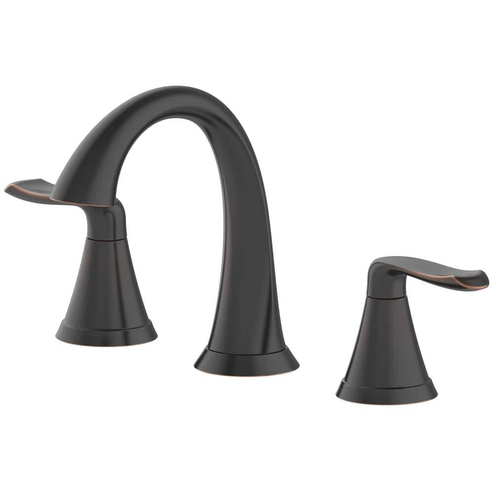 JACUZZI Piccolo 8 in. Widespread 2-Handle Bathroom Faucet with Drain ...