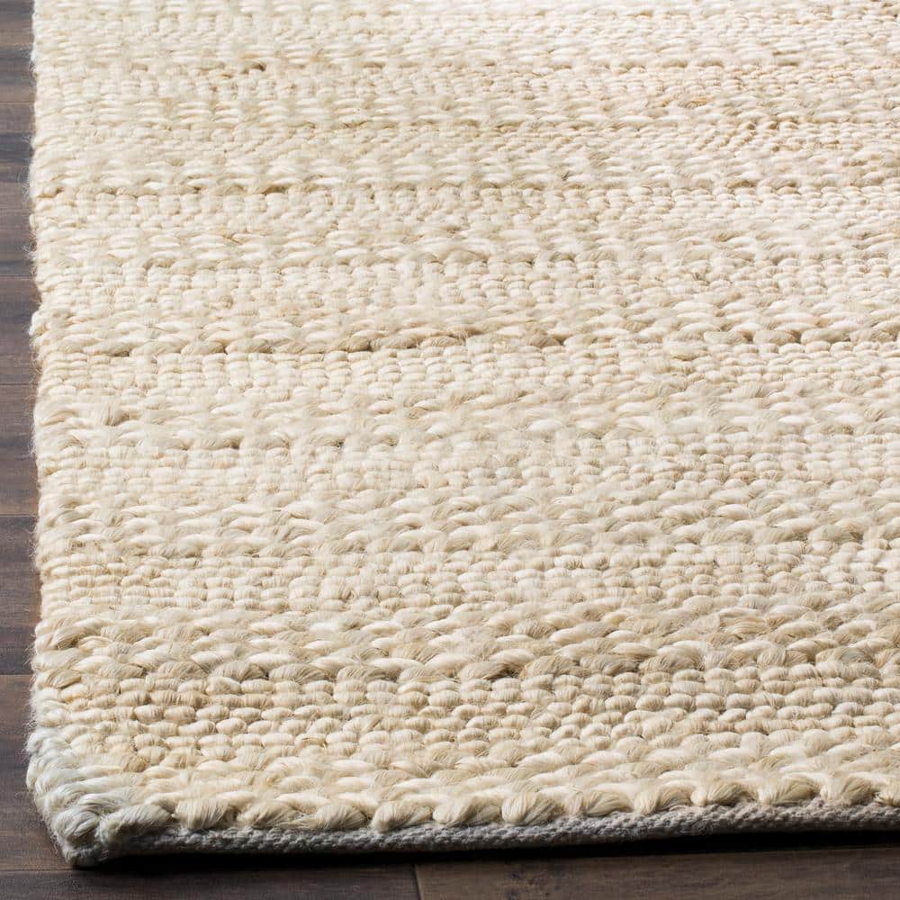 Handmade Bleach Cotton Runner Rug - 2'3" x 8'