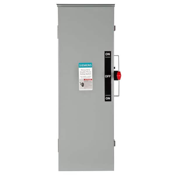 Siemens Double Throw 100 Amp 240-Volt 3-Pole Outdoor Non-Fusible Safety Switch