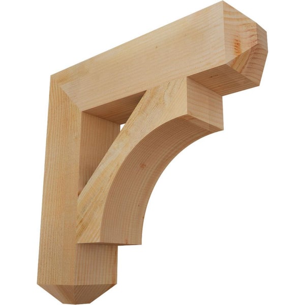Ekena Millwork 6 in. x 26 in. x 26 in. Douglas Fir Westlake Craftsman Rough Sawn Bracket