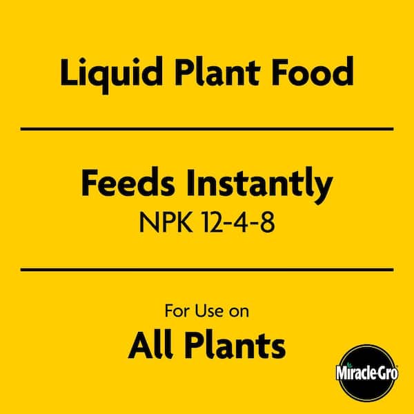 Liquid All Purpose Plant Food 32 oz. Concentrate, Feeds Plants Instantly, For All Plant Types, Liquid Fertilizer