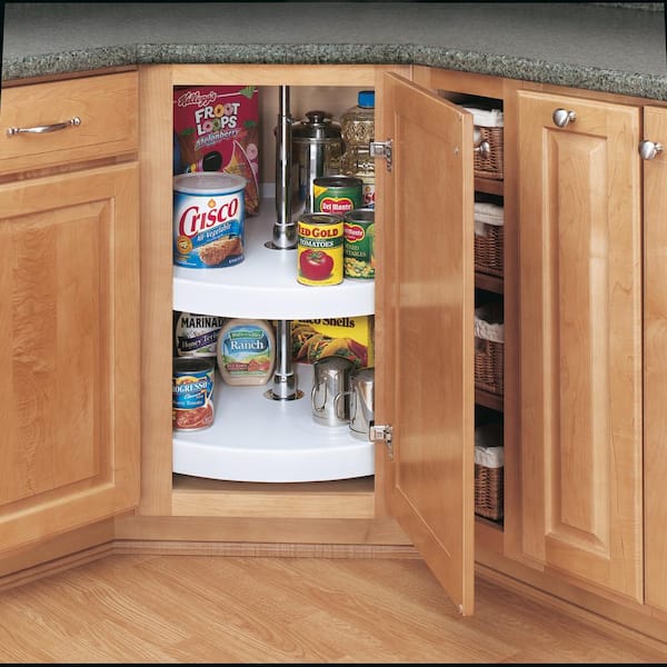 Rev-A-Shelf 32 Full Circle Lazy Susan 2-Shelf Set (White)