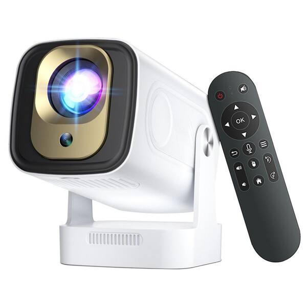 Android 11 Mini Projector - 4K Support, WiFi 6, Bluetooth 5.0, Auto Keystone, Portable