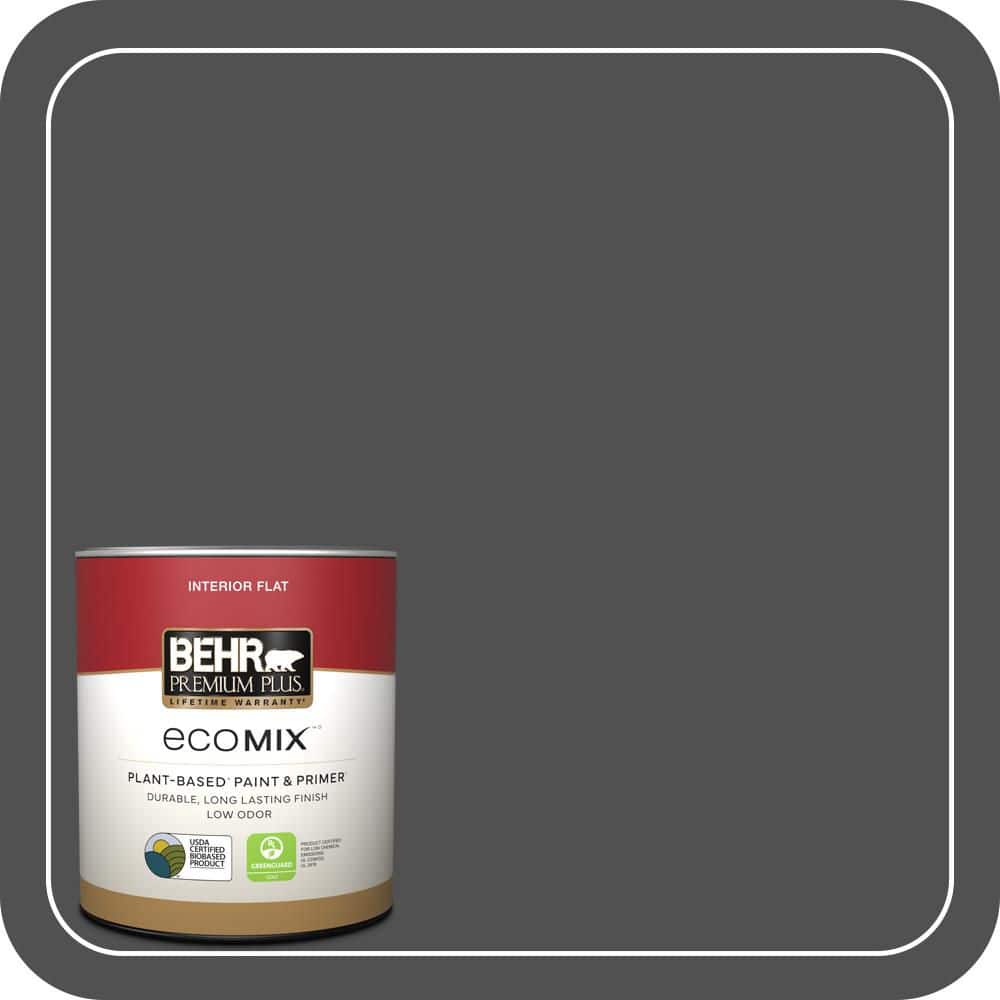 1 qt. #N460-7 Space Black Flat EcoMix Plant-Based Interior Paint & Primer price history on PriceWatchPro