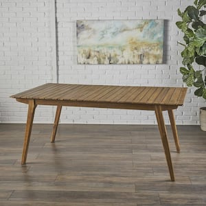 68 in. Acacia Wood Dining Table