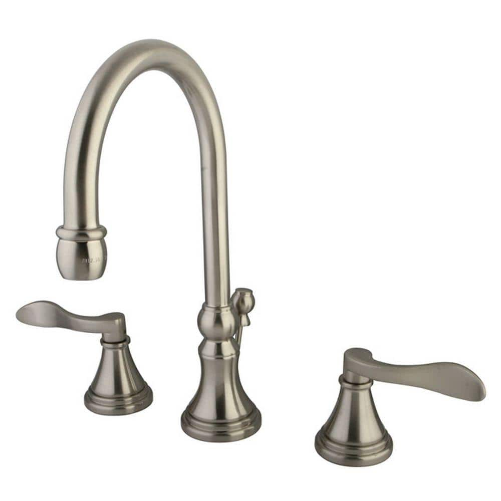 Kingston Brass French 8 in. Widespread 2-Handle High-Arc Bathroom ...